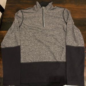 Lululemon Surge 1/2 Zip Pullover Heather Black M